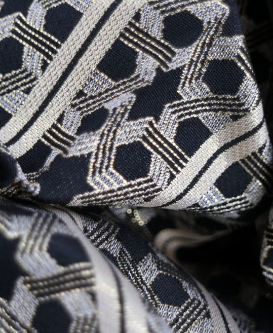 男性用袴単品レンタル(成人式・結婚式・卒業式)黒に金の六等星[身長160cm対応]No.161